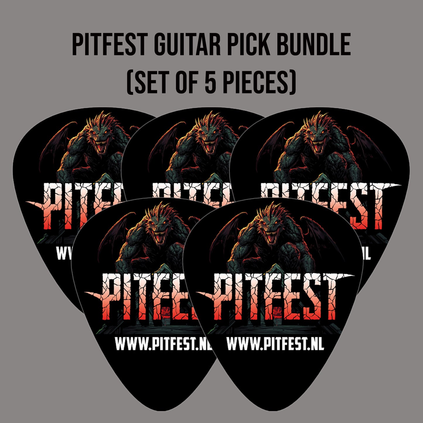 Pitfest Guitar Pick bundle (set of 5)